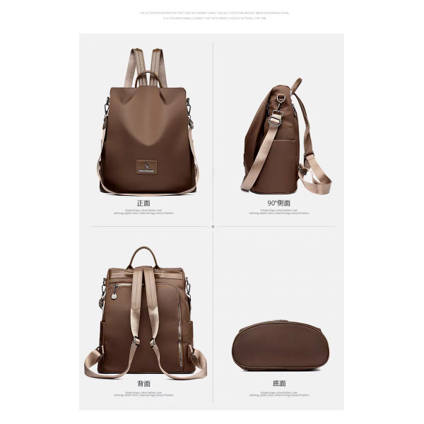 Updated Tote series 2 female backpack(কফি কালার)