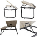 Foldable Double Head Laptop Table