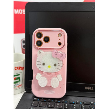 Premium Hello Kitty Mirror Pop Socket Case for iPhone