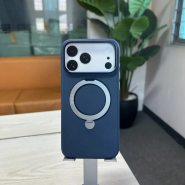 X-Level PU Leather Textured Magesafe Stand Case for iPhone 17 Series