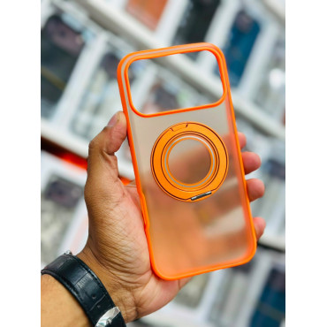 360 Rotating Ring Holder Magnetic Phone Case for iPhone Wireless Charging Anti-drop Protective Cover