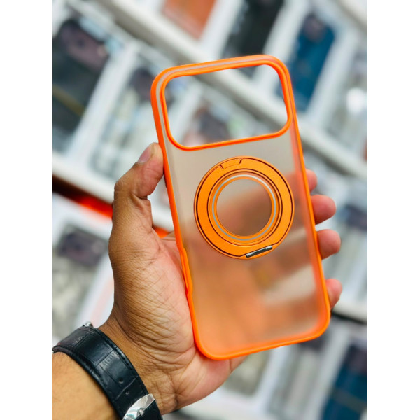 360 Rotating Ring Holder Magnetic Phone Case for iPhone Wireless Charging Anti-drop Protective Cover