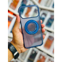 360 Rotating Ring Holder Magnetic Phone Case for iPhone Wireless Charging Anti-drop Protective Cover