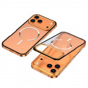 Shockproof Metal Armor Magnetic Aluminum Frame Matte Cover 
