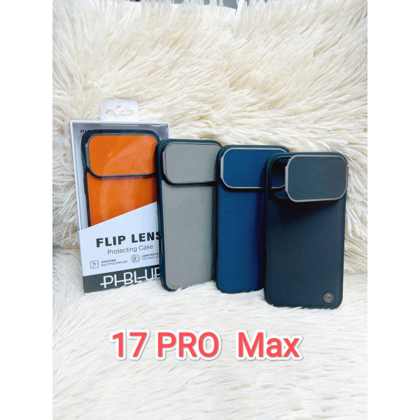 PHBLUE Flip Lens Protecting Case, specifically designed for the iPhone 17 Pro Max.