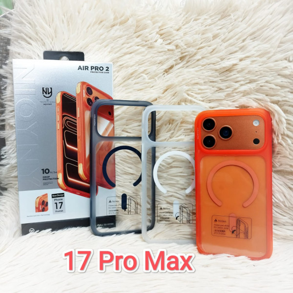 NJOYNY Air Pro 2 Magnetic Clear Case for iPhone 17 Pro Max