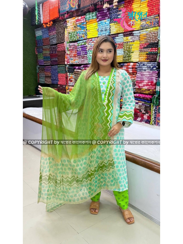 Beksi Block Chiffon Orna Dress