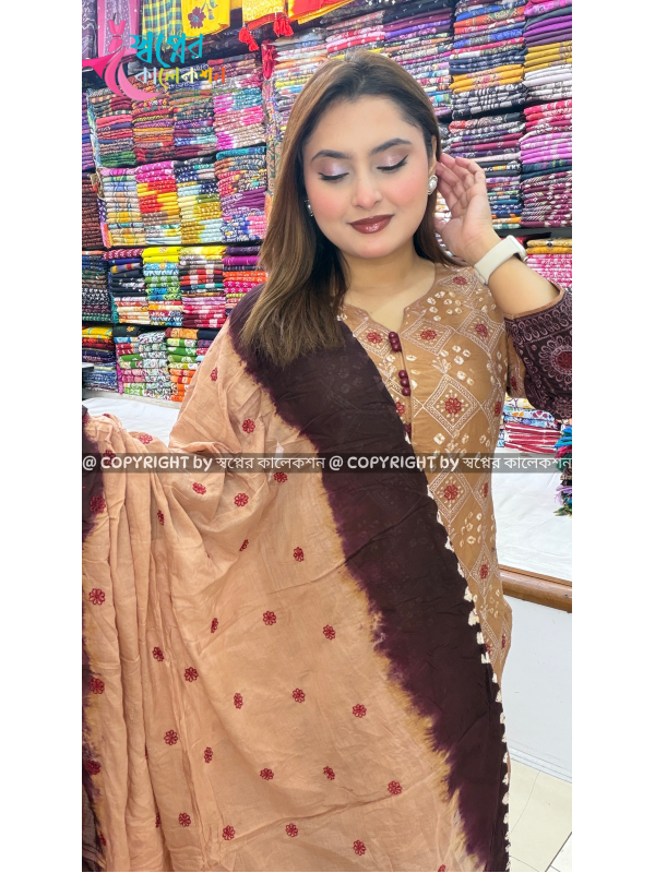 Embrodiary Chundry Batik Dress