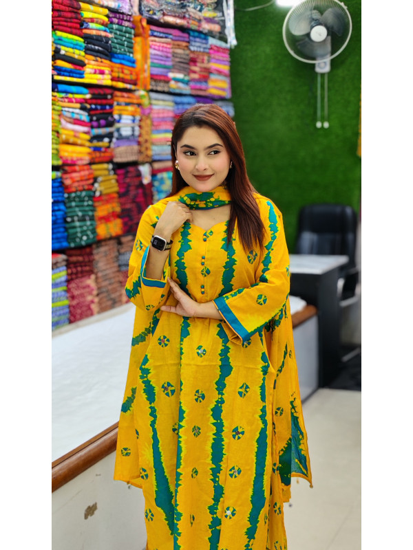 এক্সক্লুসিভ কটন বুটিক্স থ্রিপিস