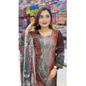 Shehjadi Slub Cotton Three Piece