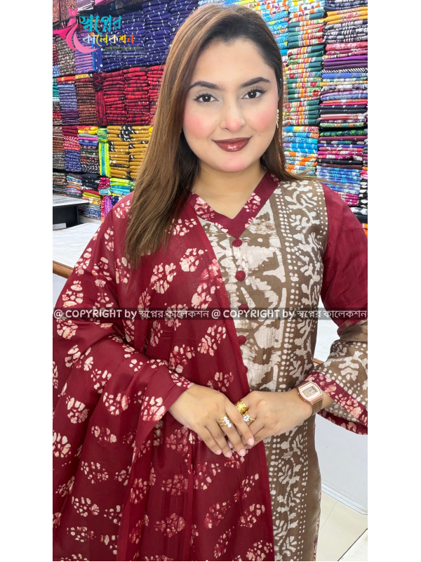 Exclusive Silk Batik Three Pis