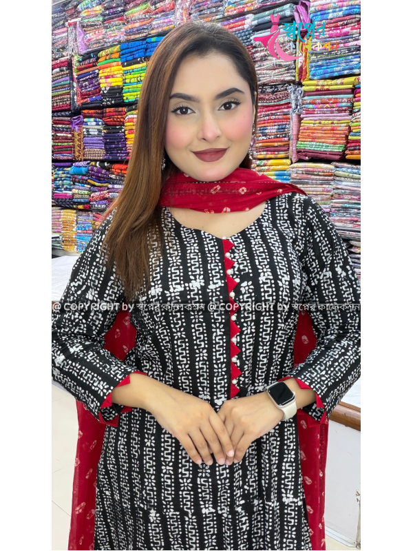 Vegetable Dye  Batik Three Pis