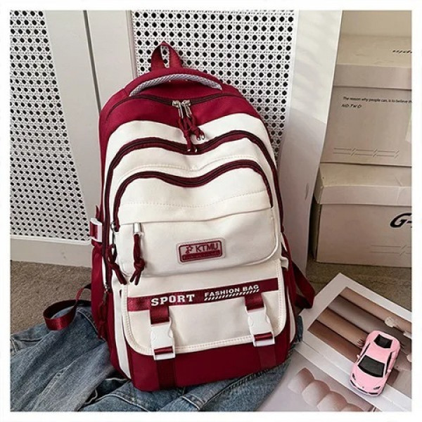 Academy Style Waterproof School Book Bag(Merun Colour)