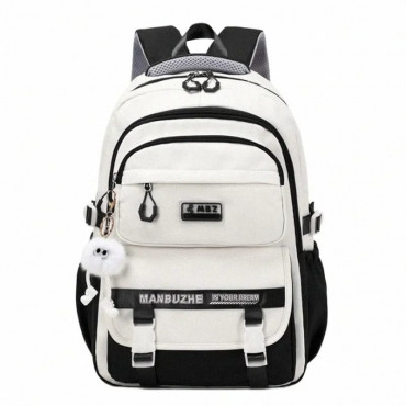 Academy Style Waterproof School Book Bag(Black Colour)