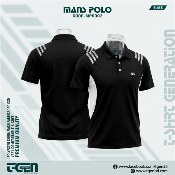 Mash Polo T-Shirt (Black)