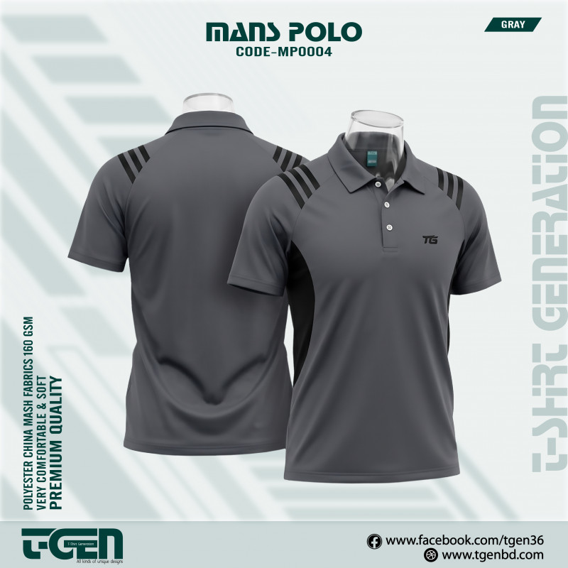 Mash Polo T-Shirt (Gray)