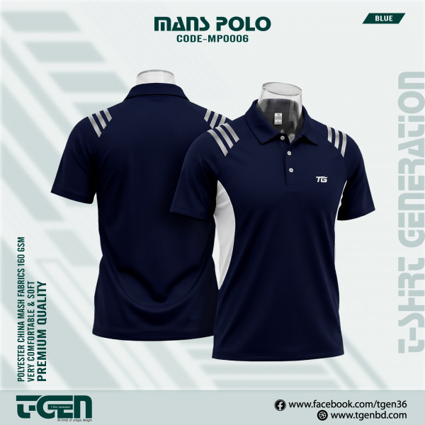 Mash Polo T-Shirt (Blue)