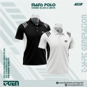 Man's Polo 2 Pcs Combo-Black & White