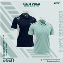Man's Polo 2 Pcs Combo-Blue & Pest