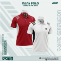 Man's Polo 2 Pcs Combo-Red & White