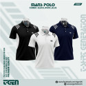 Man's Polo 3 Pcs Combo-Black, White, Blue