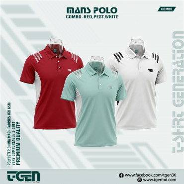 Man's Polo 3 Pcs Com...