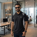 Mash Polo T-Shirt (Black)