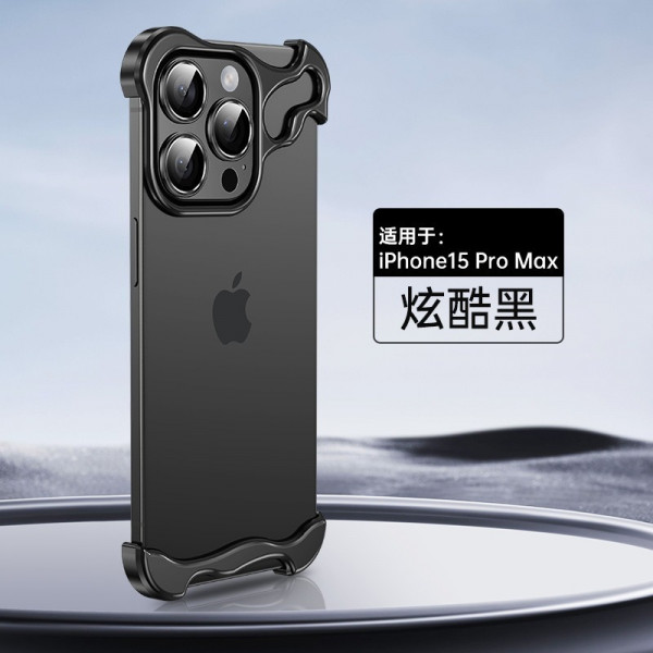 Frameless Metal Bumper Case with a focus on camera lens protection Case For Iphone