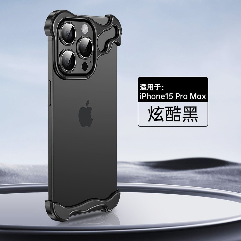 Frameless Metal Bumper Case with a focus on camera lens protection Case For Iphone