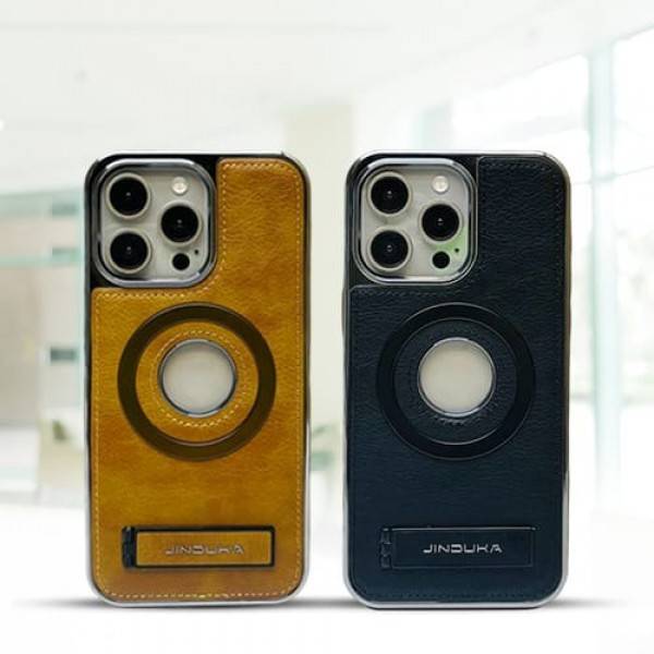 Suitable High-End Business Leather Magnetic Kickstand Protective Case For Iphone  13 To 16 Pro Max