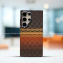 Metal Camera Frame Carbon Fiber Pattern Magnetic Case for Samsung Galaxy Ultra Series 