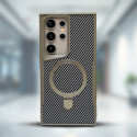 GScase Shockproof Carbon Fiber Pattern Case with Invisible Bracket Magsafe Supported For Samsung Galaxy Ultra Series