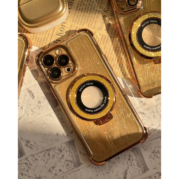 Luxury Glitter Phone Case with Ring Stand Case For iPhone
