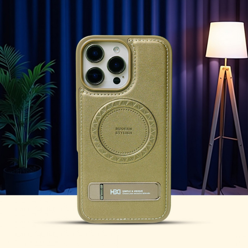Premium HDCI Magnetic Stand Leather Case for iPhone