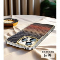Genuine Kevlar Metal frame spring buckle carbon fiber back shell magnetic suction naked phone case without frame
