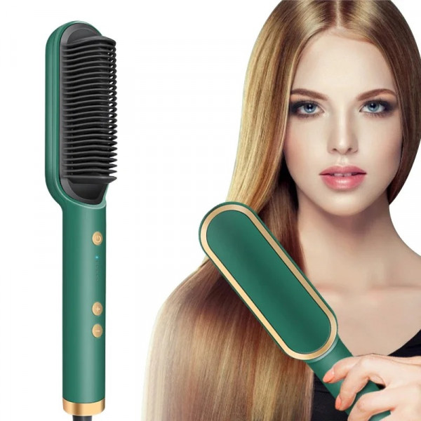 Electric 2‑in‑1 Hair Straightener Comb
