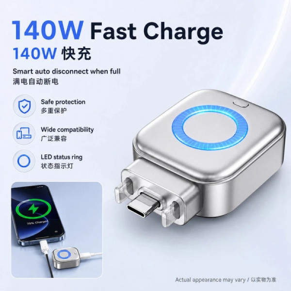 Quick Charging 140W Compatible Chargers with AI Safety Cutoffs Technology