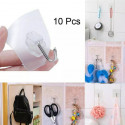 Transparent Wall Hooks(10 Pcs) Packet