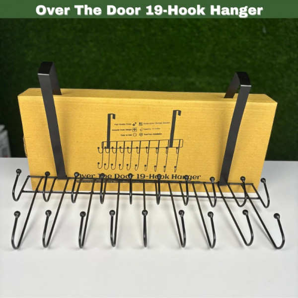 Over the door 19-hook shirt pant hanger