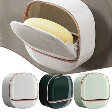 Wall-mounted soap holder