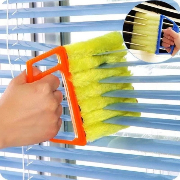 2-in-1 Blinds & Curtain Cleaning Brush – Dust Removal Tool