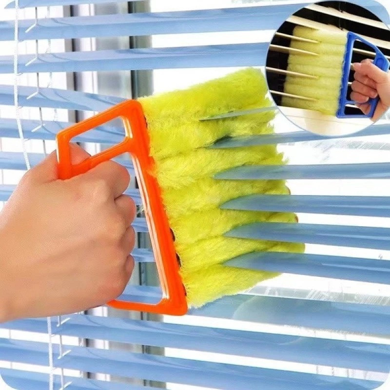 2-in-1 Blinds & Curtain Cleaning Brush – Dust Removal Tool