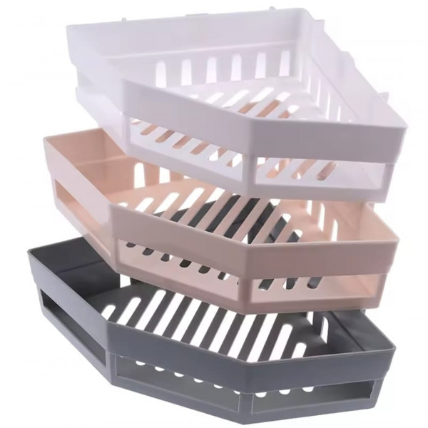 Plastic Corner Bathroom Self ( 3pcs)