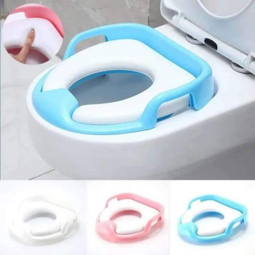 Children's Toilet Seat, Baby Soft Toilet Seat, Portable Baby Toilet Auxiliary