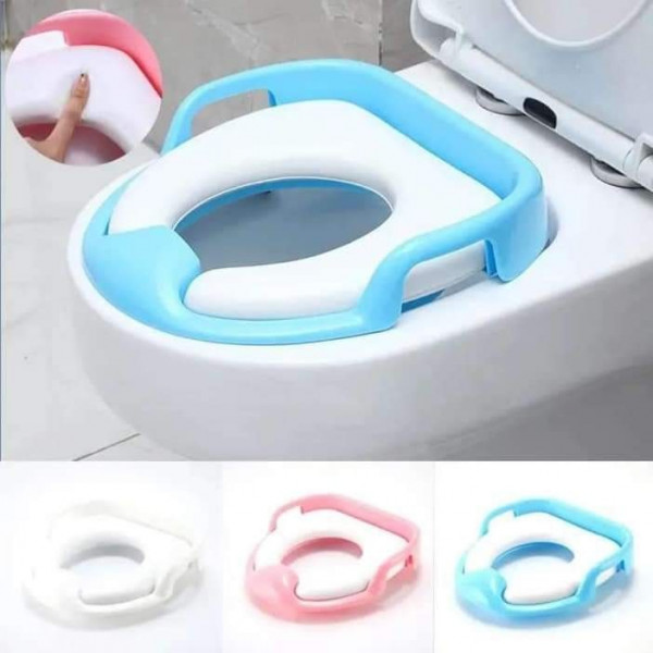 Children's Toilet Seat, Baby Soft Toilet Seat, Portable Baby Toilet Auxiliary