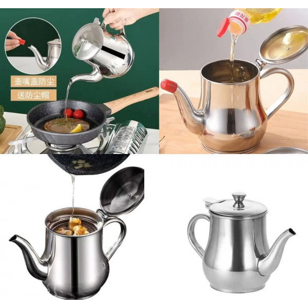 700 ML Stainless Steel Oil Storage Pot