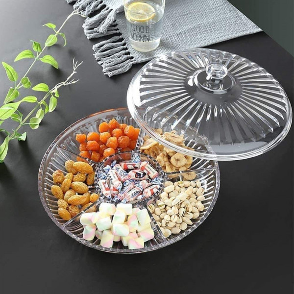 Stylish Living Room Dried Fruit Tray With Lid