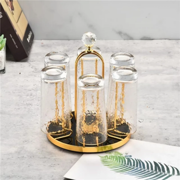 Golden Glass Stand 