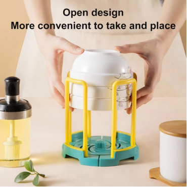 Space Saving Plastic Bowl Storage