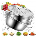 3-in-1 Vegetable Cutter with Drain Basket